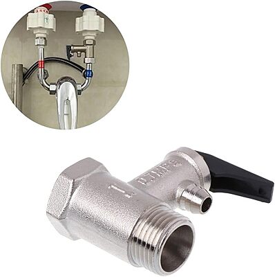 Pressure Relief Valve ELDOM Electric Water Heater - Male Thread x Female BSP Brass 0.7mpa Pressure Relief Valve ELDOM Electric Water Heater - Male Thread x Female BSP Brass 0.7mpa