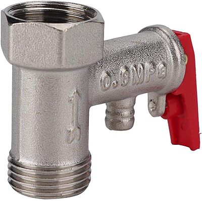 Pressure Relief Valve Electric Water Heater - Male Thread x Female BSP Brass 0.8mpa