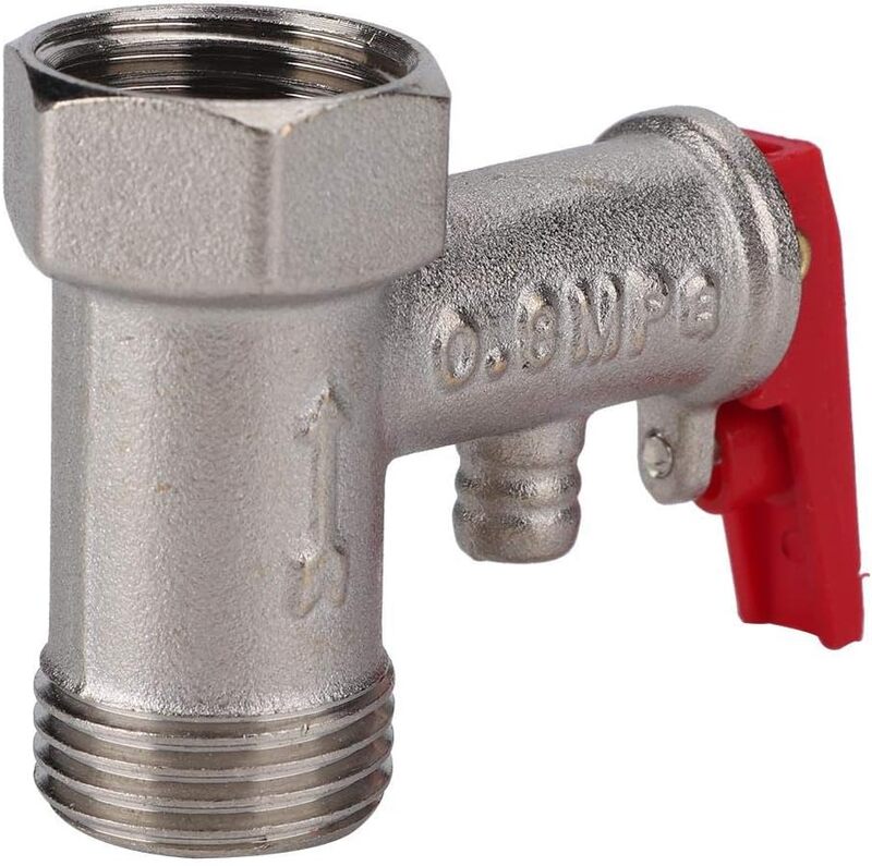 Pressure Relief Valve Electric Water Heater - Male Thread x Female BSP Brass 0.8mpa Pressure Relief Valve Electric Water Heater - Male Thread x Female BSP Brass 0.8mpa