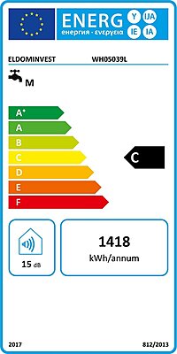 ELDOM Favourite 50 Litre Horizontal Electric Hot Water Cylinder ELDOM Favourite 50 Litre Horizontal Electric Hot Water Cylinder
