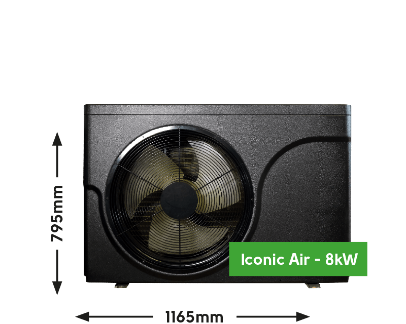 8kW ICONIC Air Source Heat Pump